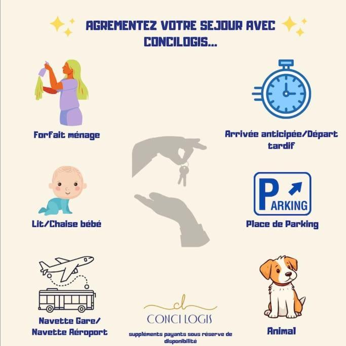 "Georgio" Grand Appartement Traversant Avec Vue Canal Et Parking Sète Kültér fotó